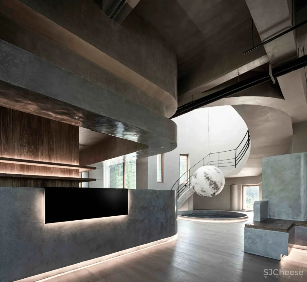 侘寂极简，融入自然的山顶咖啡馆丨慢珊瑚设计