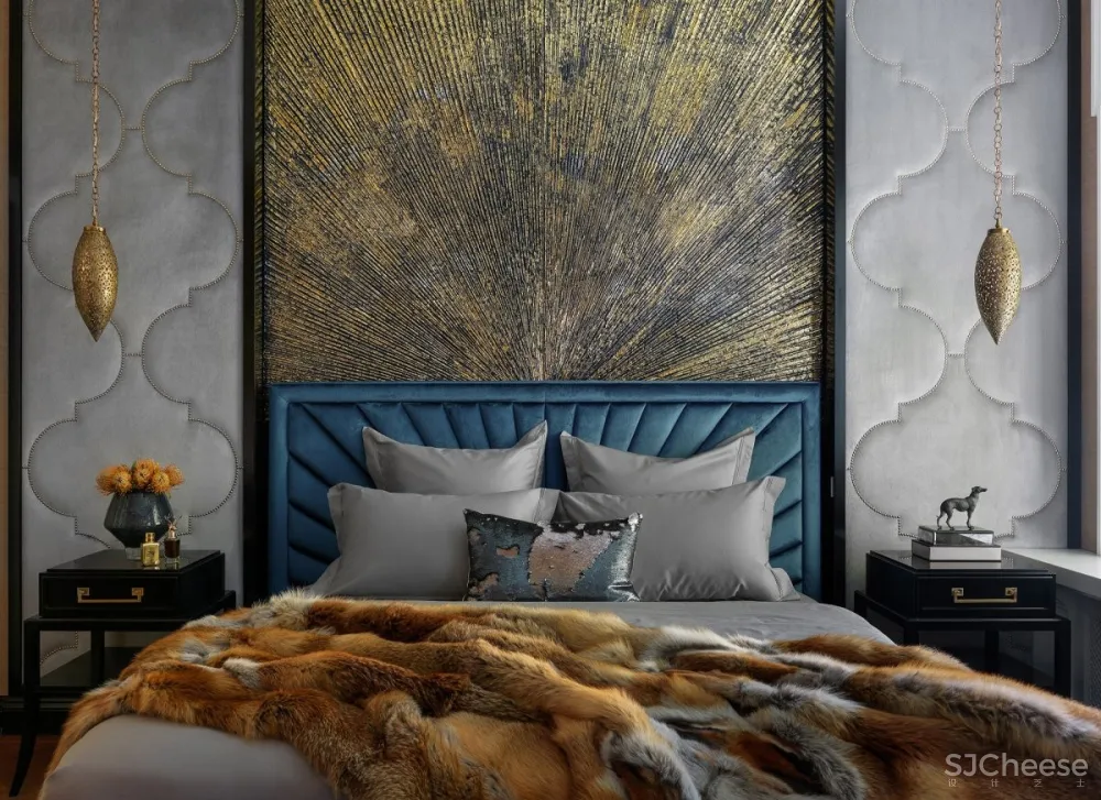 现代经典的灰色公寓空间