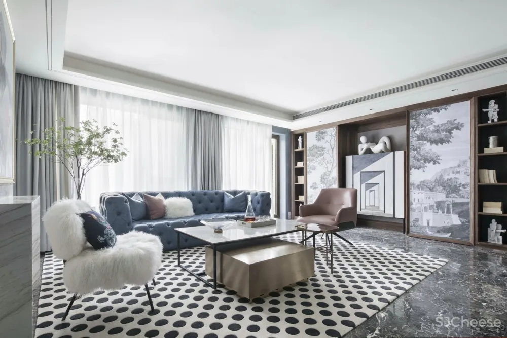 400㎡法式浪漫别墅,致敬经典的现代优雅演绎装修设计案例|