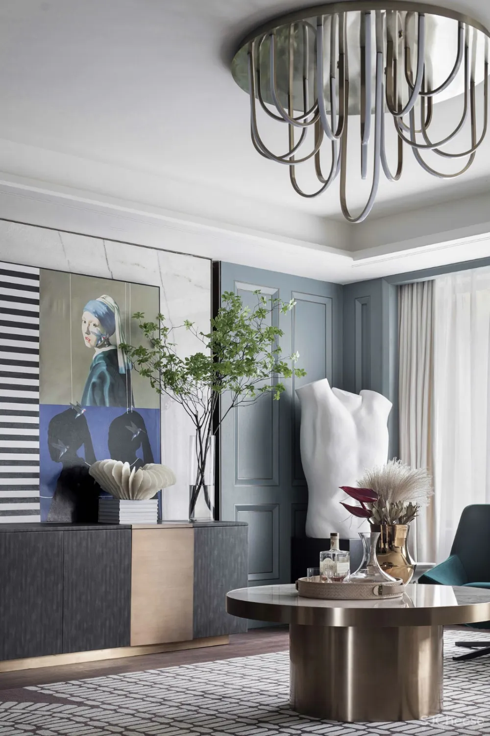 400㎡法式浪漫别墅,致敬经典的现代优雅演绎装修设计案例|