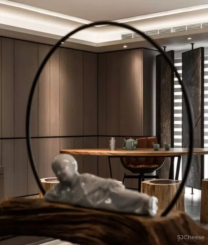 330㎡办公室设计 | 在禅意的魅力下,每个角落都变得清闲自适!