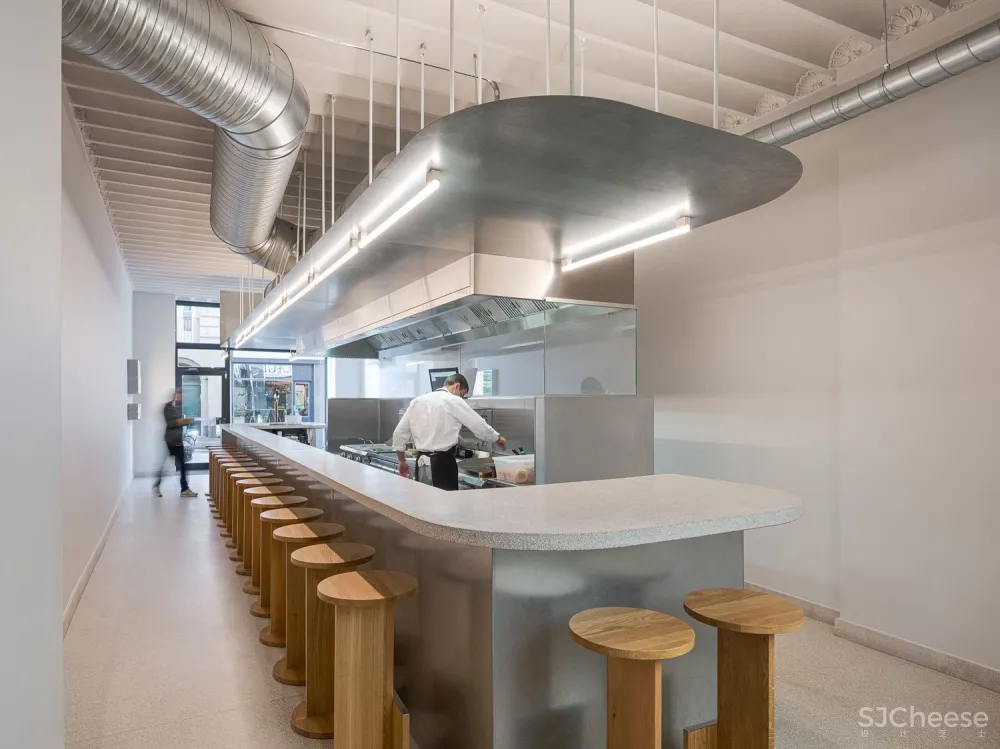 首发 | DAVID THULSTRUP工作室设计,哥本哈根简约风格汉堡店