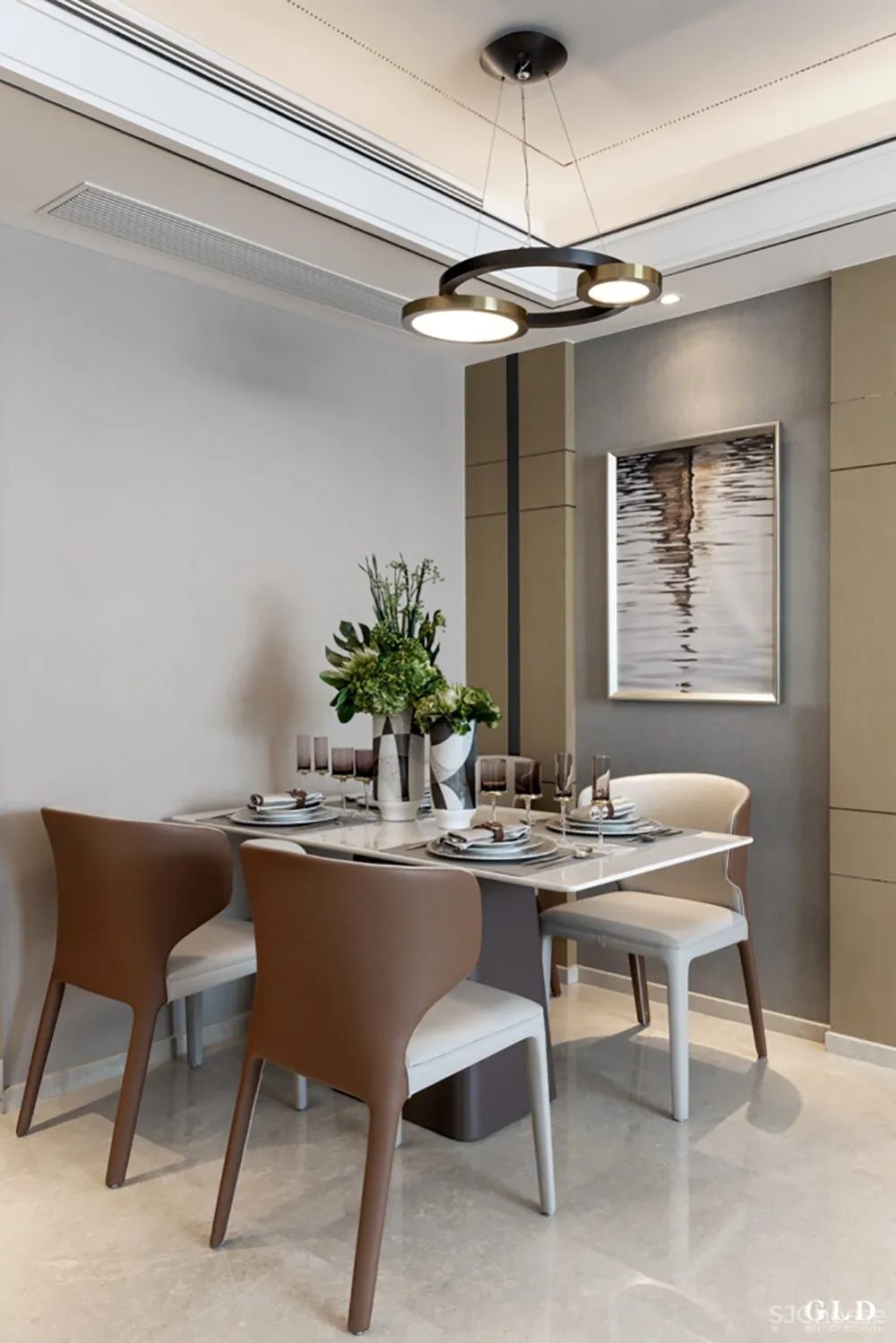 GLD绿檀设计作品 | 绿城·濮园项目95㎡样板间