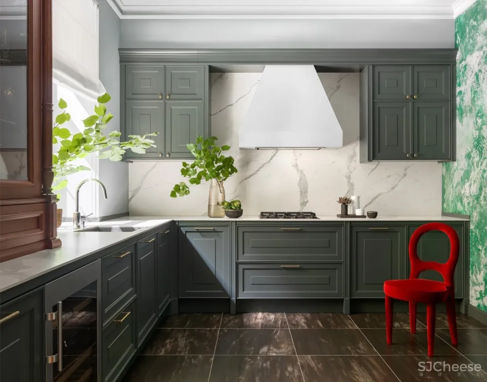 现代经典的灰色公寓空间