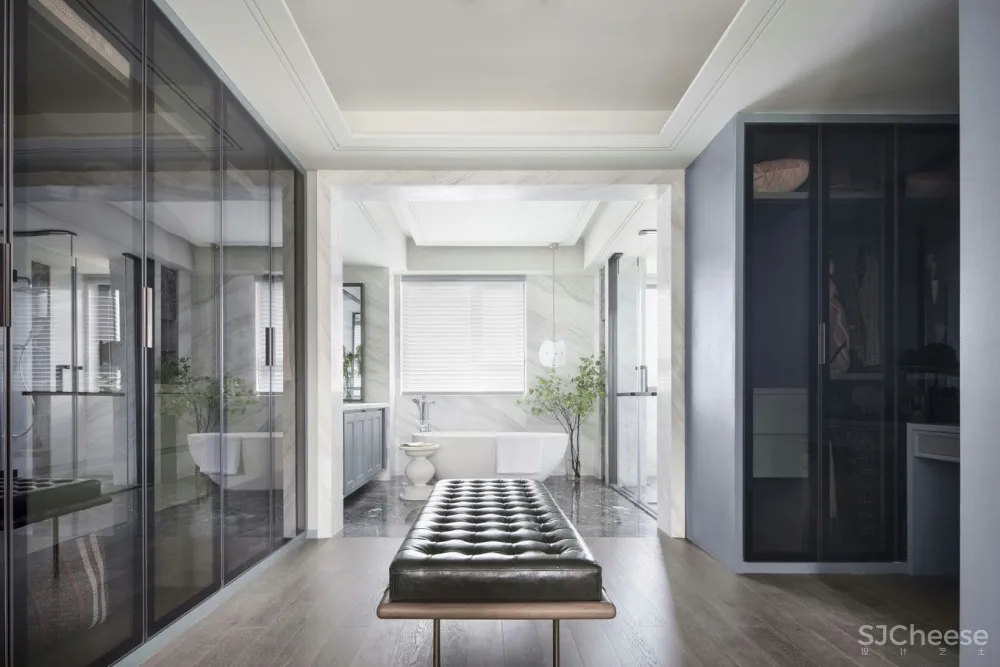 400㎡法式浪漫别墅,致敬经典的现代优雅演绎装修设计案例|