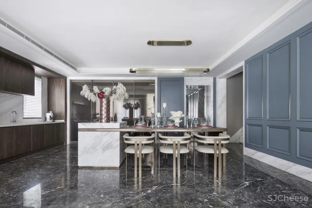 400㎡法式浪漫别墅,致敬经典的现代优雅演绎装修设计案例|