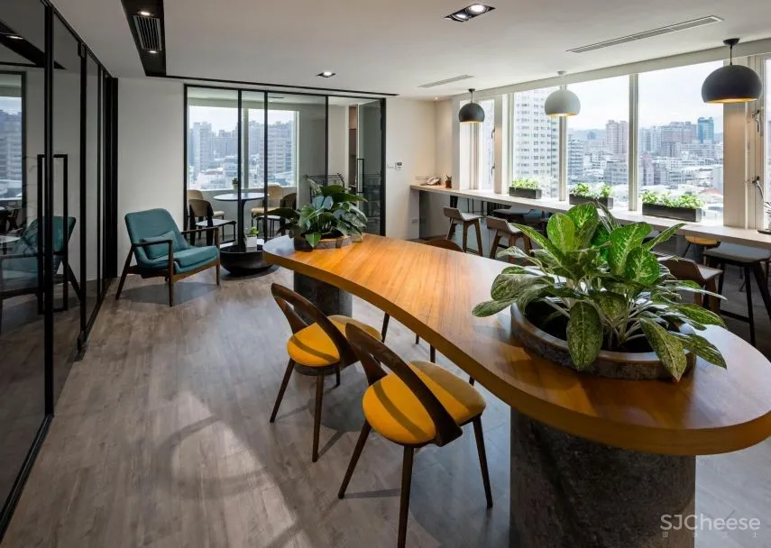 330㎡办公室设计 | 在禅意的魅力下,每个角落都变得清闲自适!