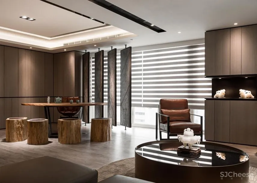 330㎡办公室设计 | 在禅意的魅力下,每个角落都变得清闲自适!