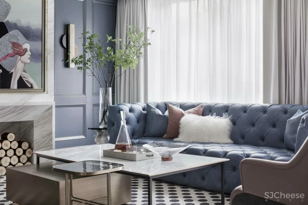 400㎡法式浪漫别墅,致敬经典的现代优雅演绎装修设计案例|