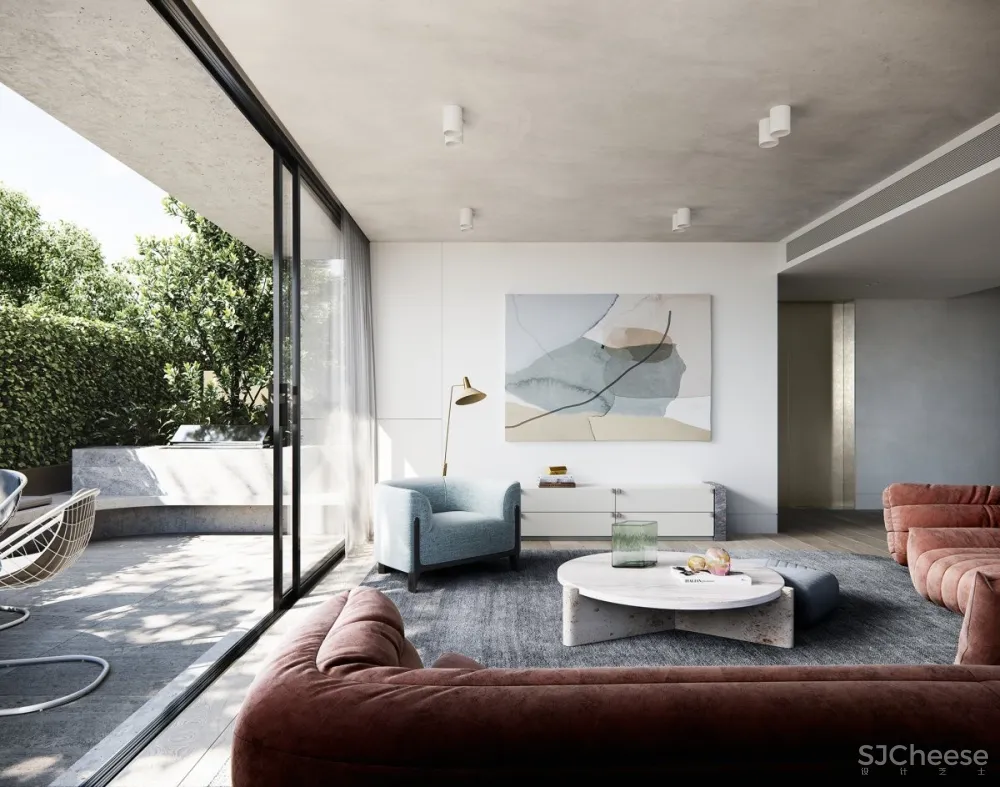 墨尔本,优雅,极简,充满质感和有机形态