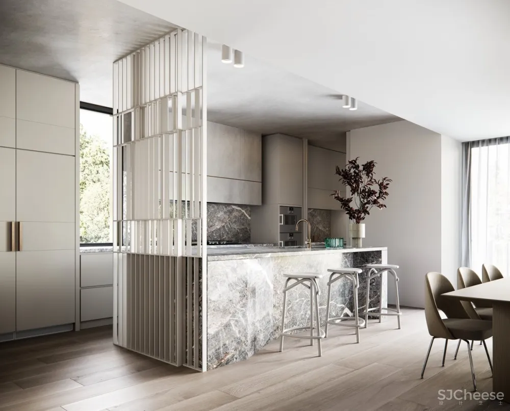 墨尔本,优雅,极简,充满质感和有机形态