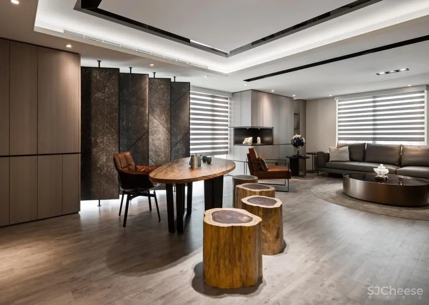 330㎡办公室设计 | 在禅意的魅力下,每个角落都变得清闲自适!