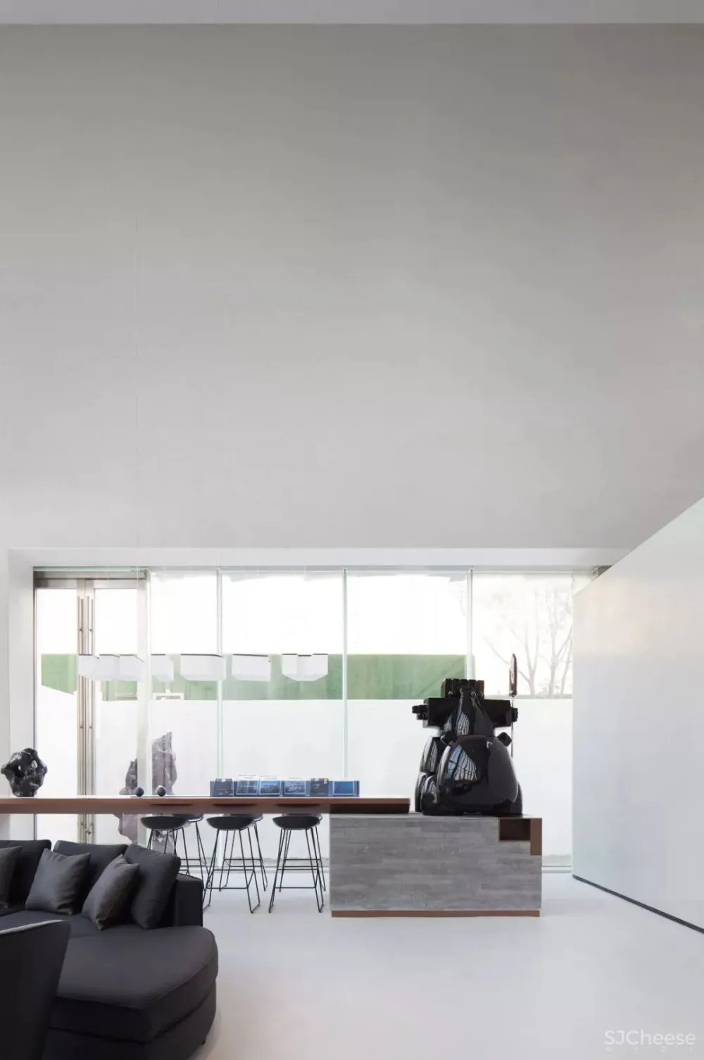 极简白 灰砖,格调十足的先锋艺术馆! 共生形态