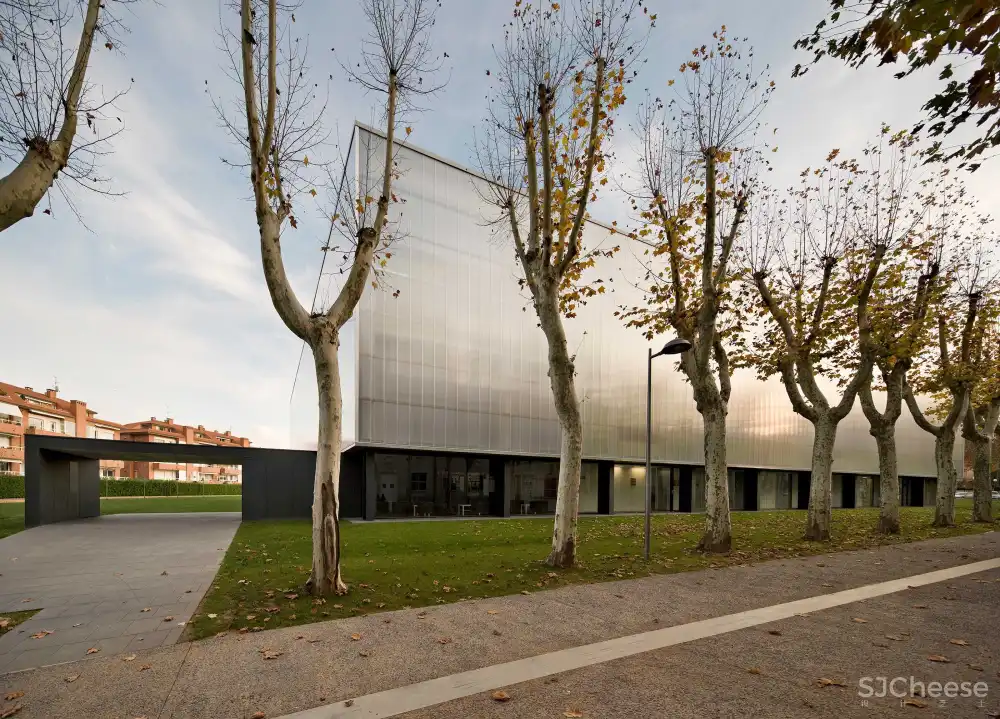 sports hall in olot girona spain