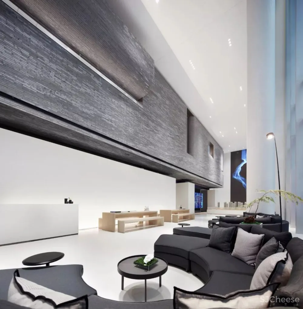 极简白 灰砖,格调十足的先锋艺术馆! 共生形态