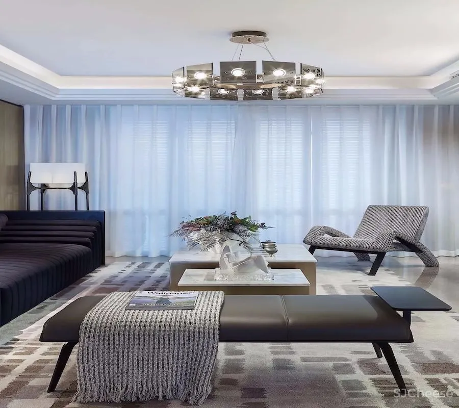 G&K桂睿诗设计丨上海复地雅园公馆：黑白摩登，人文写境