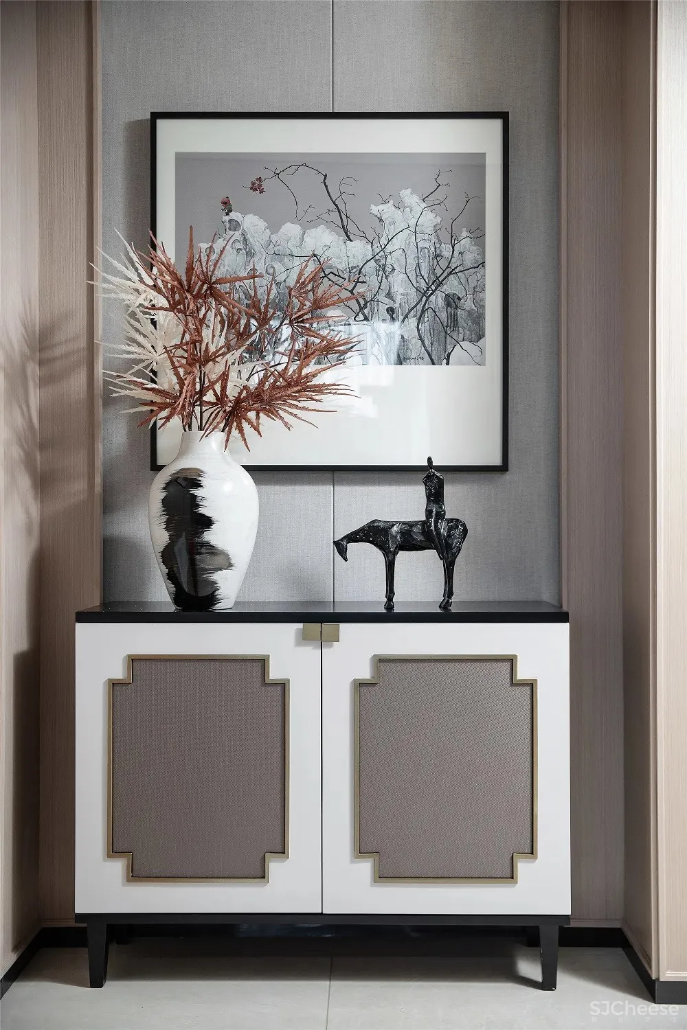 143m2新中式样板间，东方的现代艺韵 品辰设计