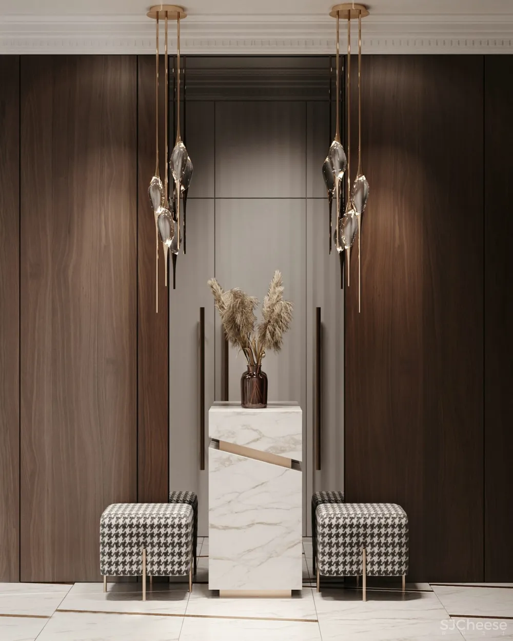 现代轻奢的质感美，极具特色化的居所！