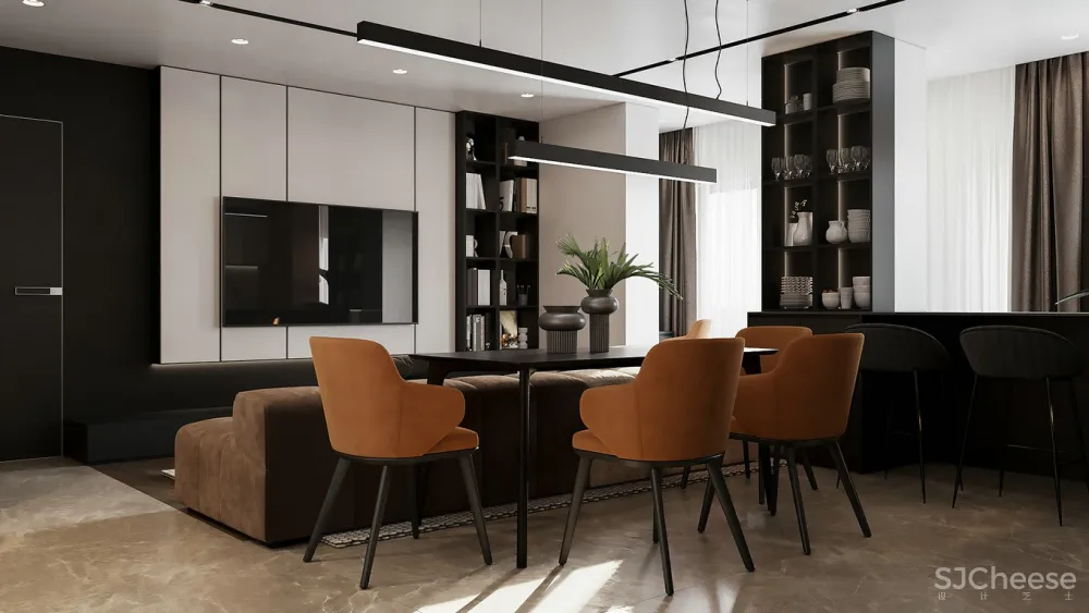 现代生活的质感空间，低调的品质生活居所