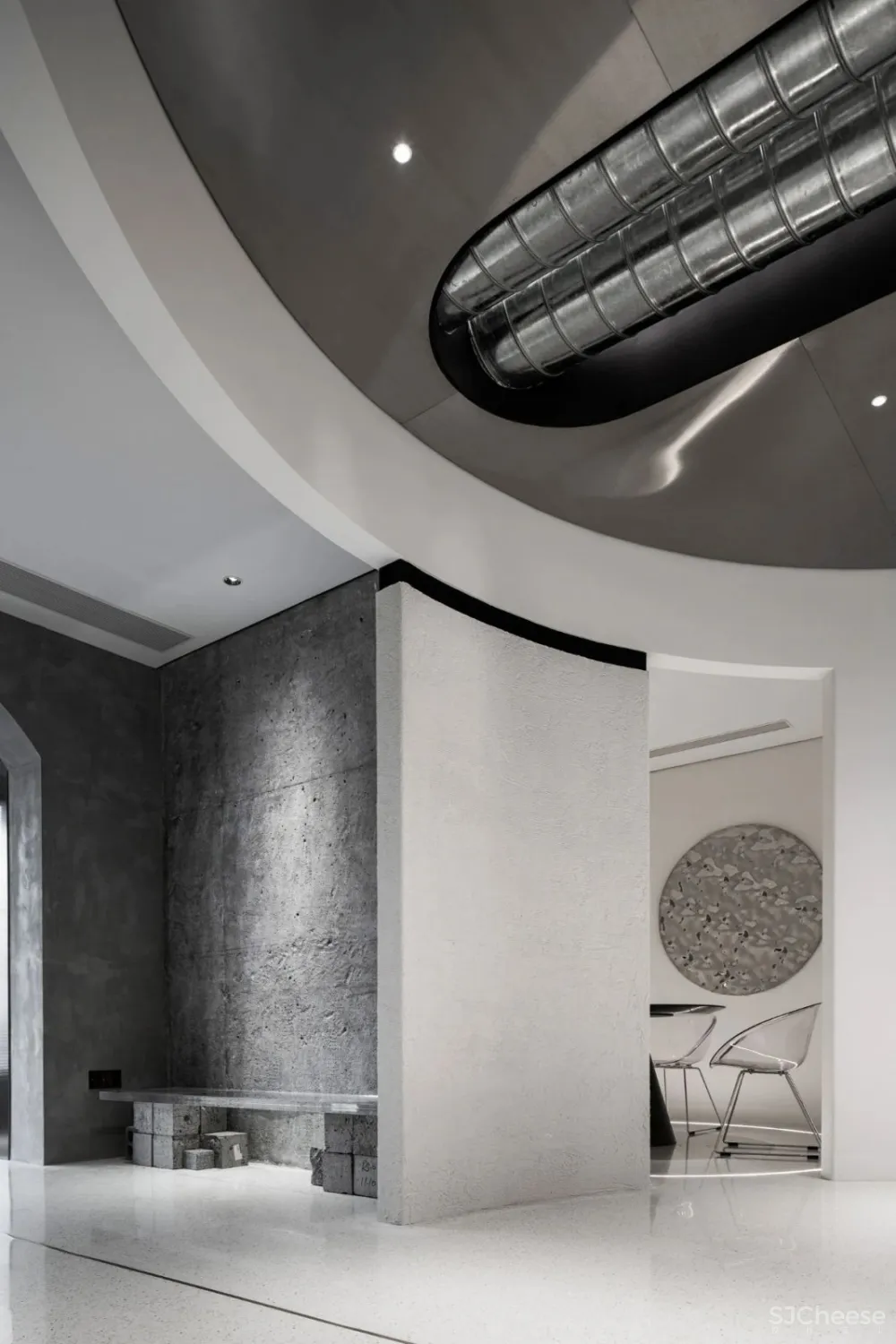 朴开十向办公室,用几何形状构建空间秩序 朴开十向