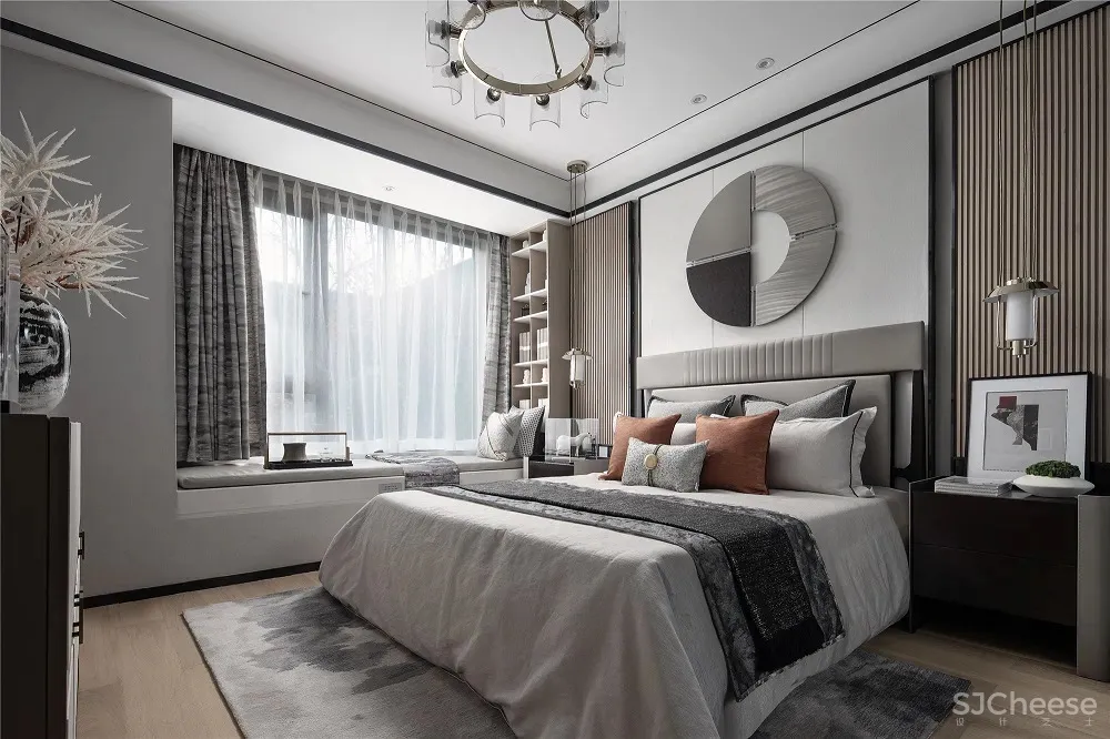 143m2新中式样板间，东方的现代艺韵 品辰设计