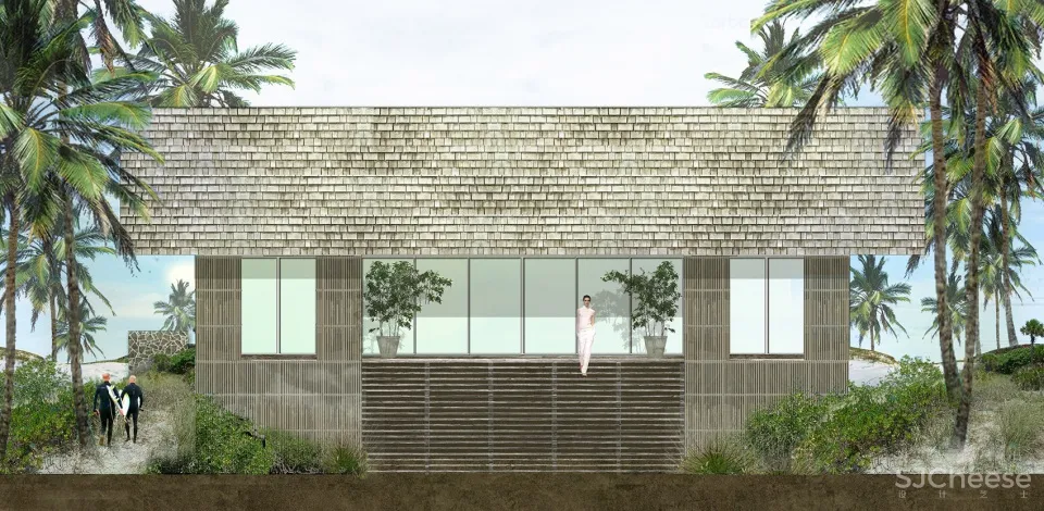 巴哈马沙丘上的面朝大海的优雅住宅 Oppenheim Architecture