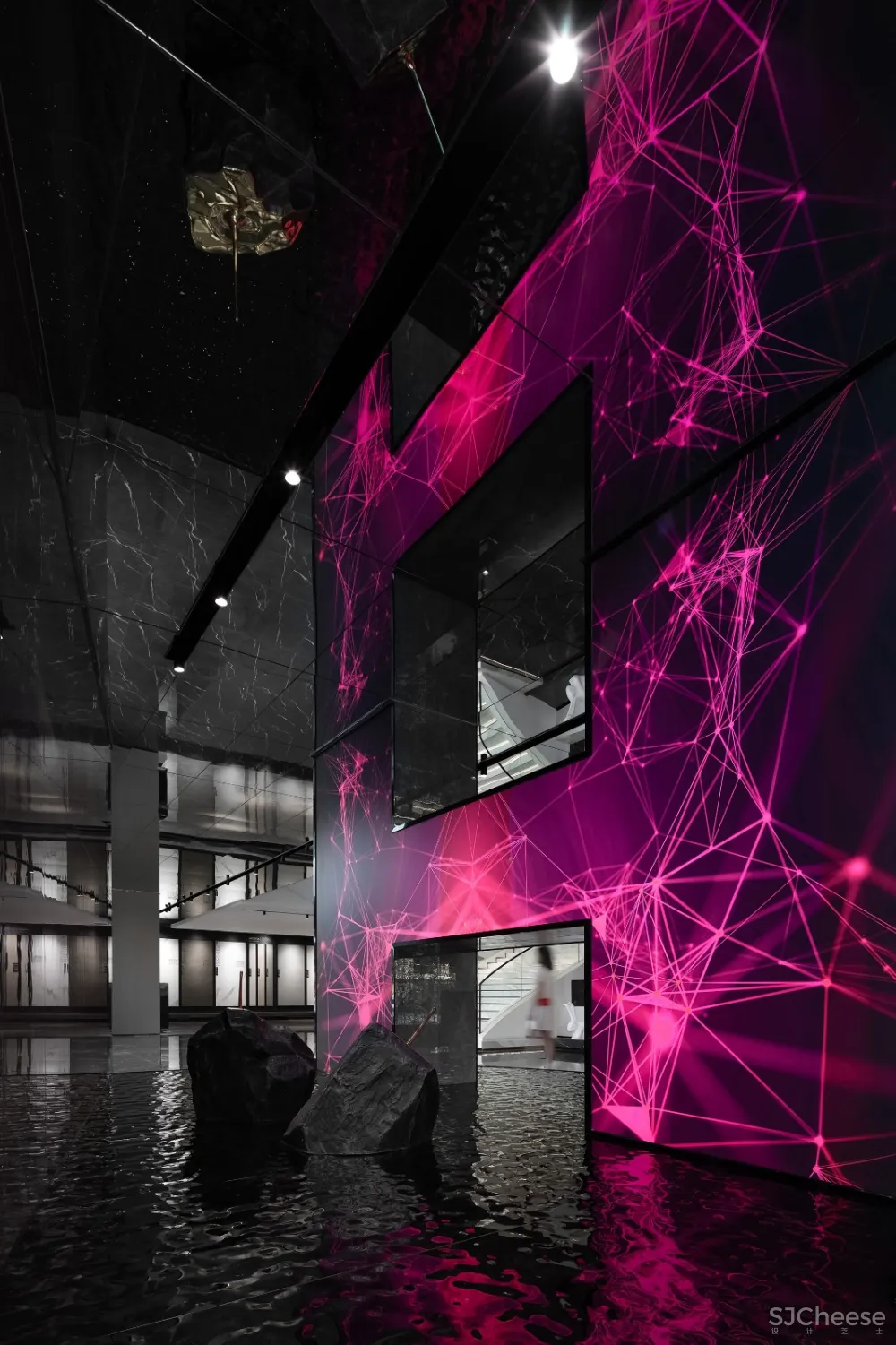 汇亚陶瓷总部展厅:让空间在自由中流淌 拓维设计