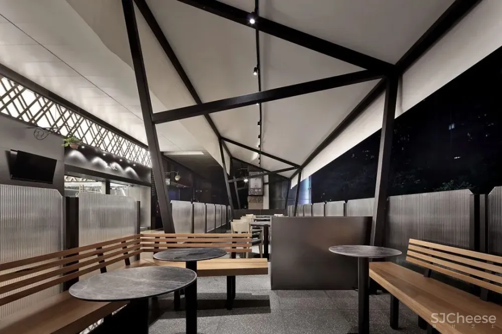 308㎡复古橄榄绿餐厅,邂逅那撩人的别样风趣! 艺鼎设计