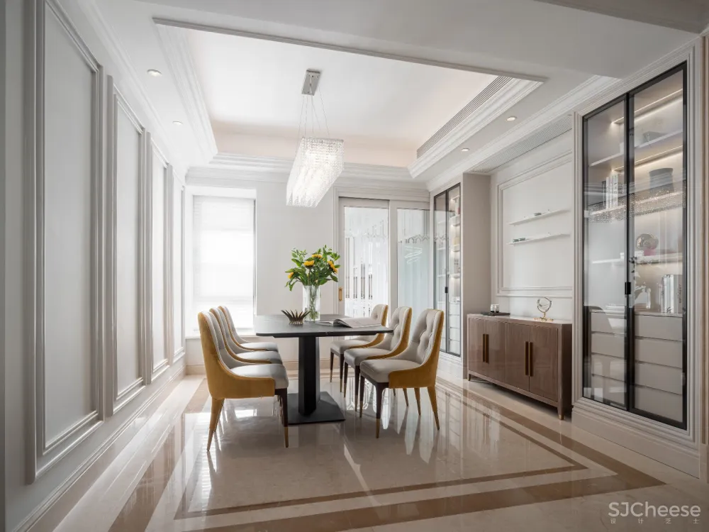 175㎡现代轻奢风样板间,素雅精致的艺术内核! 鸿艺源设计