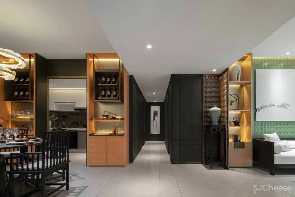 时代君悦府样板间01户型——新中式的质感，中国式的优雅奢华！ 道胜设计