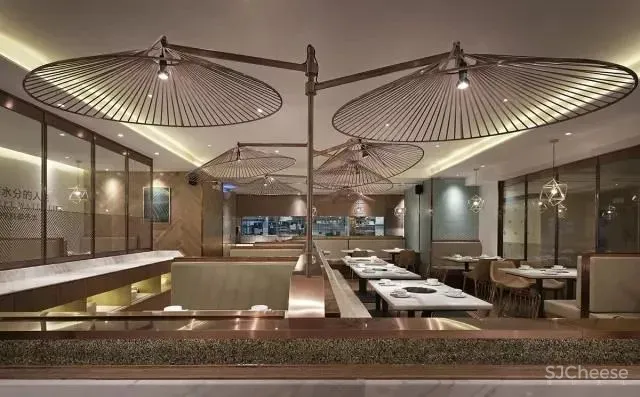 308㎡复古橄榄绿餐厅,邂逅那撩人的别样风趣! 艺鼎设计