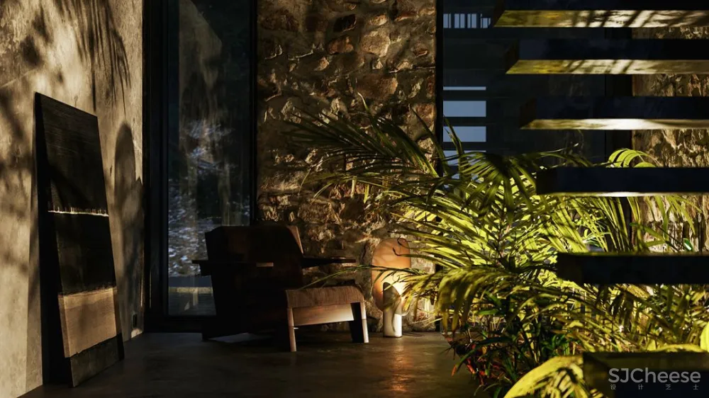 228㎡ 轻工业风, 普通的材质也能搭出高级感 Obriy Architects