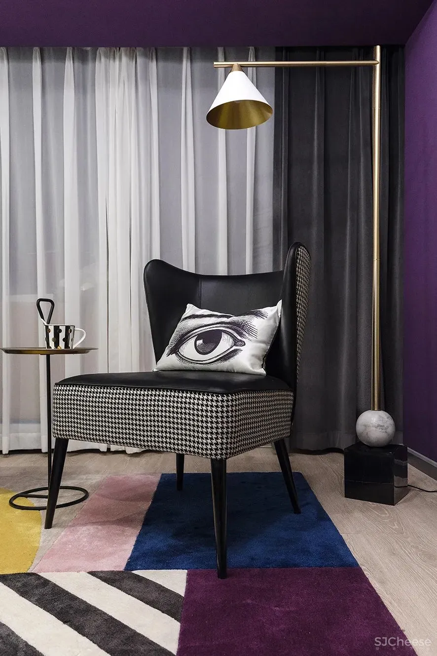 借由色彩和几何美学，构建风格多元化的设计工作室 成都锦上空间装饰设计公司