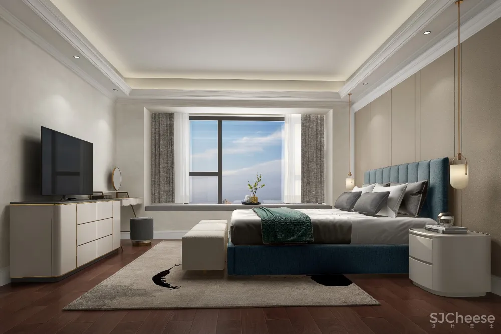 175㎡现代轻奢风样板间,素雅精致的艺术内核! 鸿艺源设计