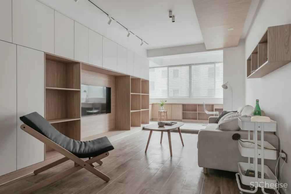 苏州120㎡现代简约风住宅,原木风的家! 一野设计