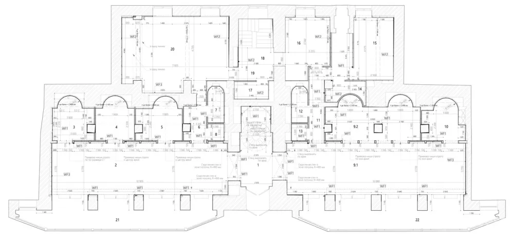 900㎡莫斯科·高端品牌RASARIO精品店设计 Architectural Bureau WALL