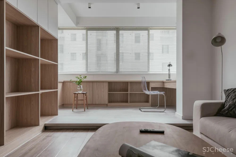 苏州120㎡现代简约风住宅,原木风的家! 一野设计