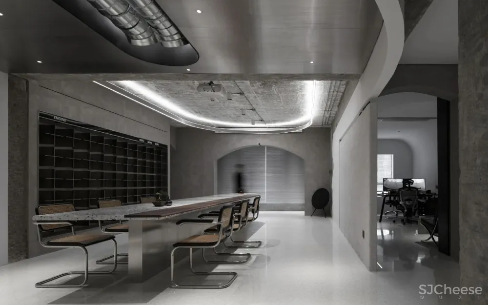 朴开十向办公室,用几何形状构建空间秩序 朴开十向