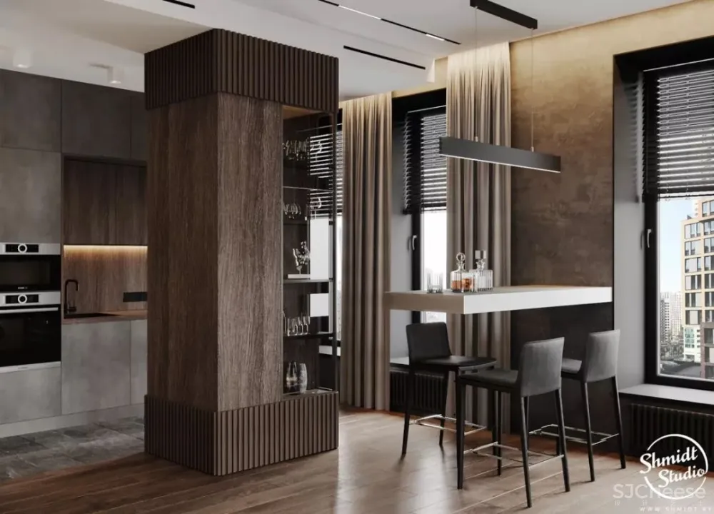 优雅时尚的高级灰 莫斯科轻奢质感住宅 Gennady Shmidt