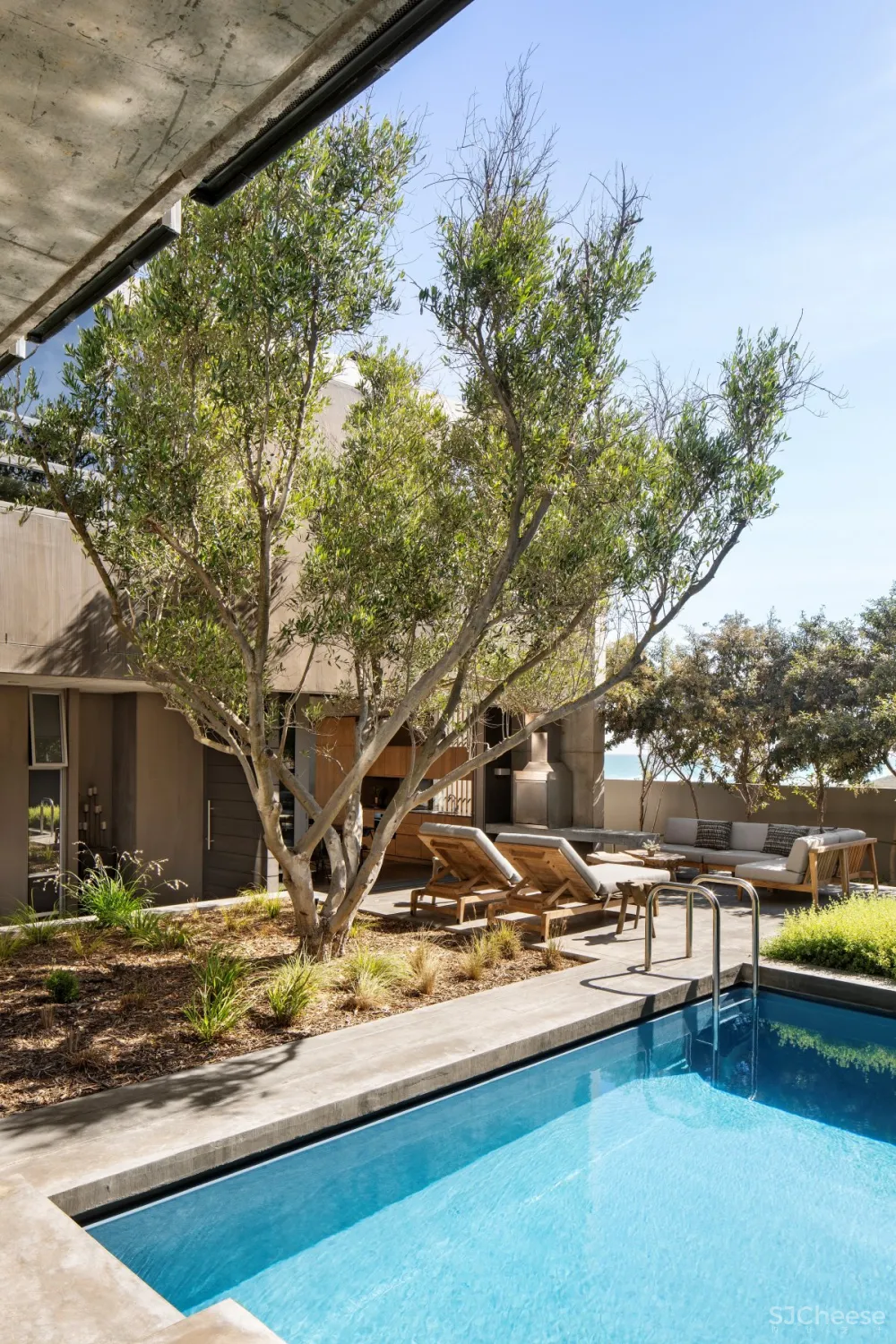 Gavin Maddock | Olive Tree Villa , 现代豪华的海滨别墅