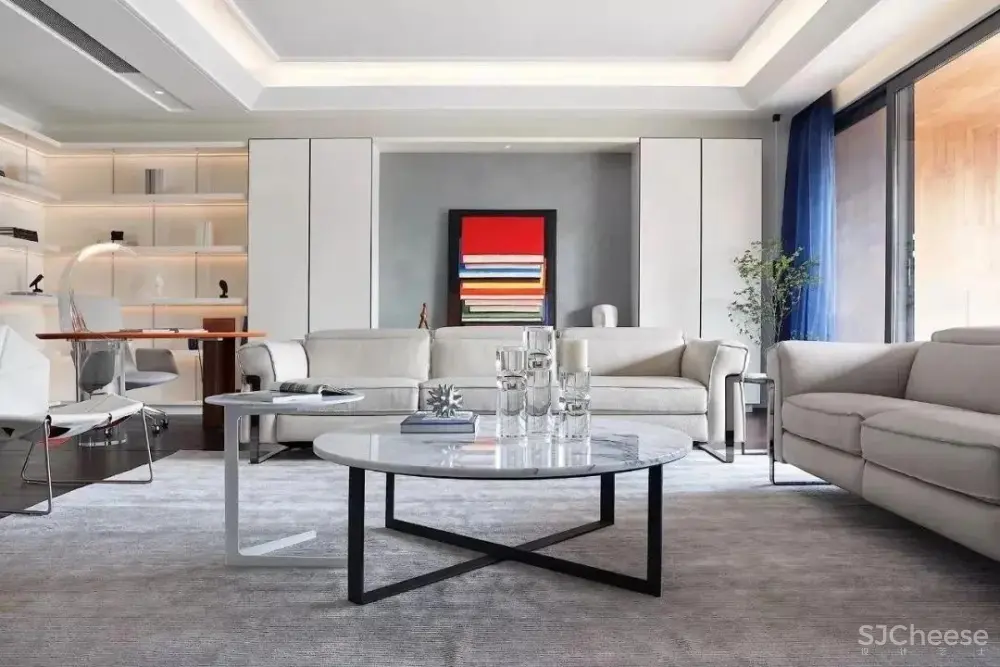 175㎡现代轻奢风样板间,素雅精致的艺术内核! 鸿艺源设计