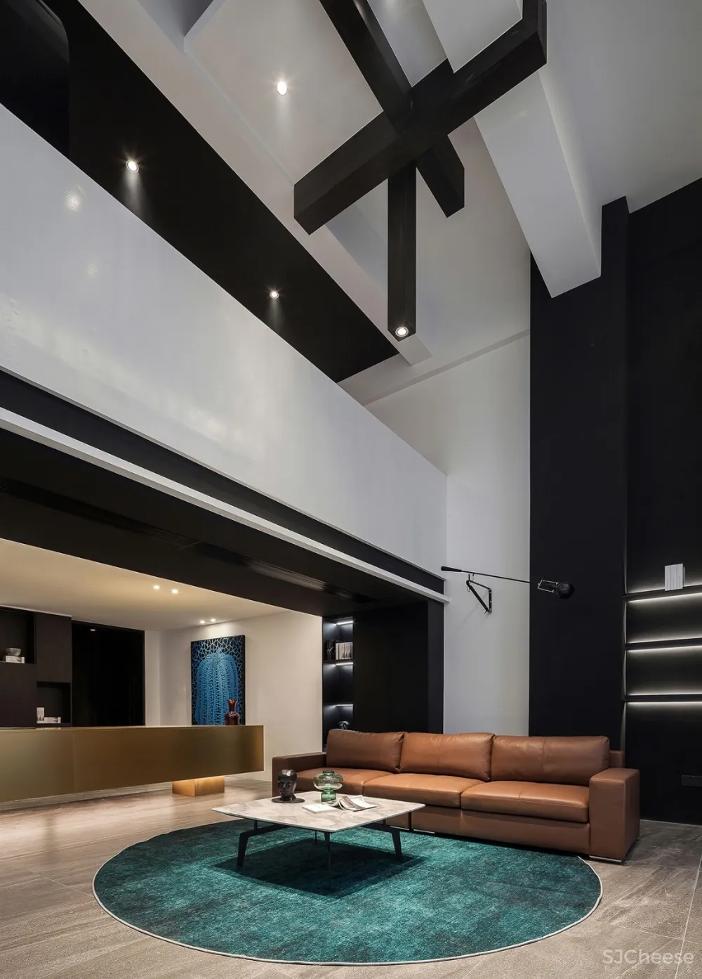 115㎡高级黑 奢华金精致住宅 上衍(莆田)室内设计空间