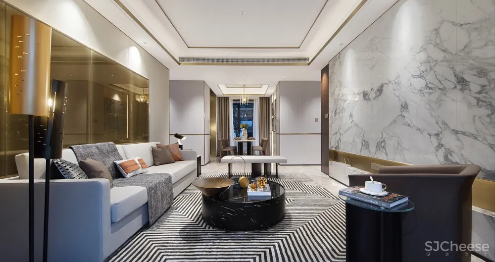 襄阳华侨城天鹅堡样板房 胡中维室内建筑设计