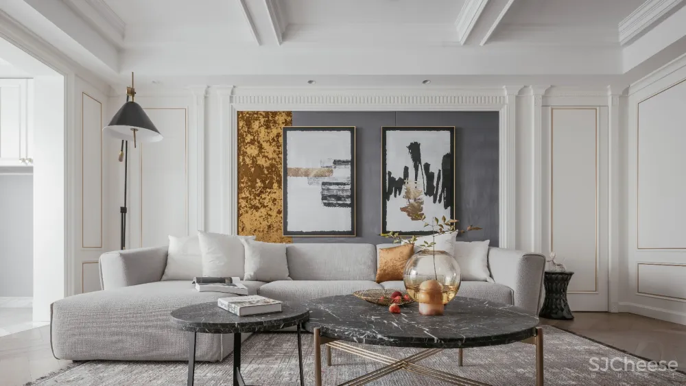 185㎡精致轻奢住宅，兼具时尚与艺术的优雅气质! 牧杉空间设计