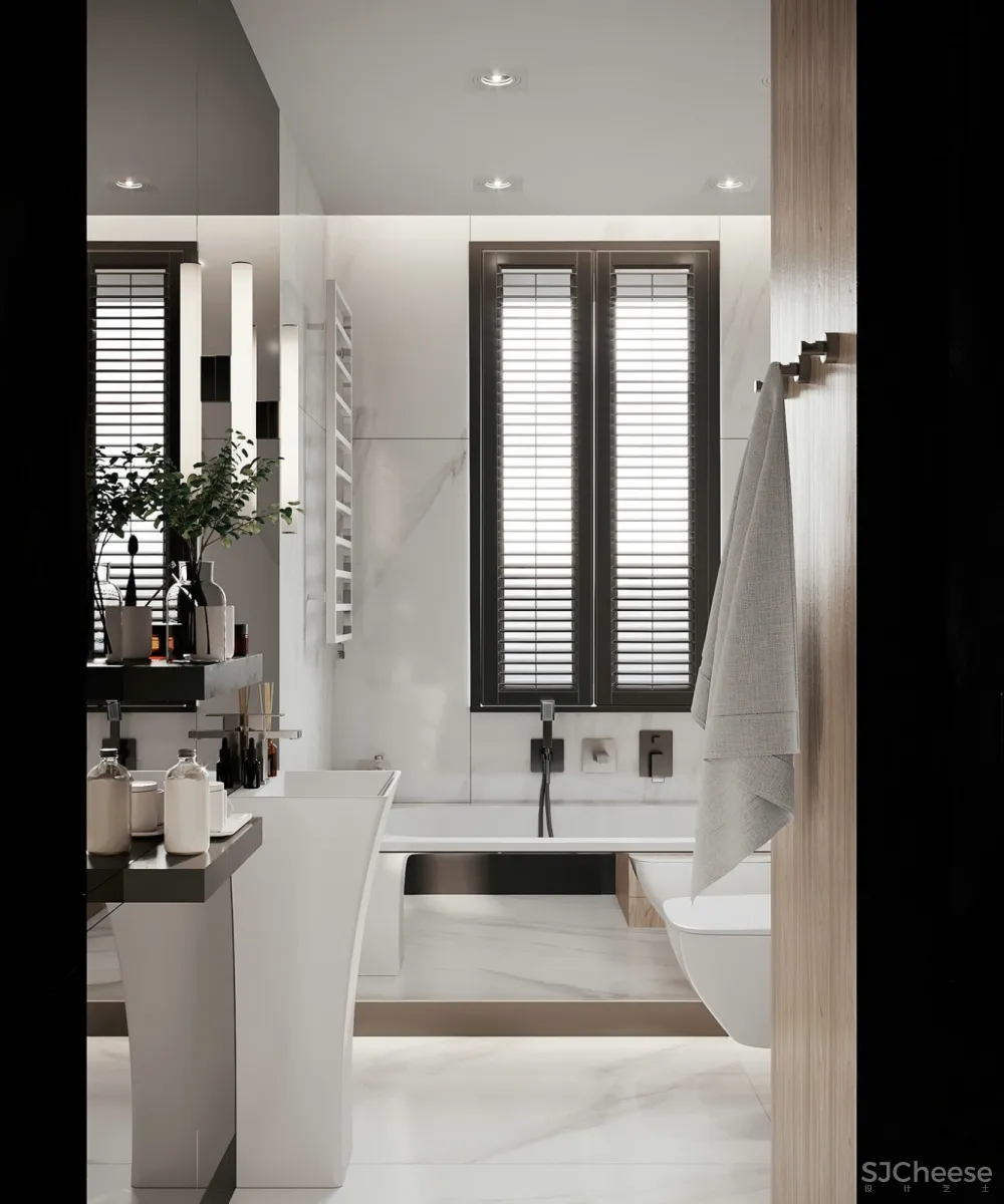 大理石的质感遇上精致极简白，品味油然而生！