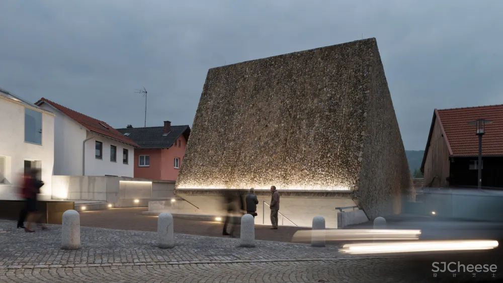 A Tilted, Submerged Concert Hall by Peter Haimerl Architektur
