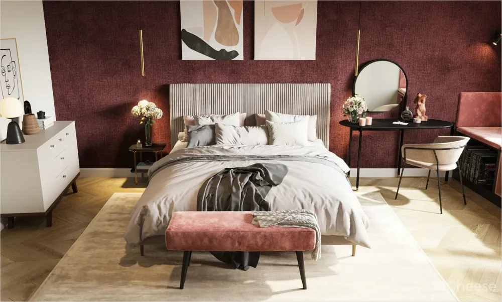 暖色系的精致，舒适而不失浪漫的居所