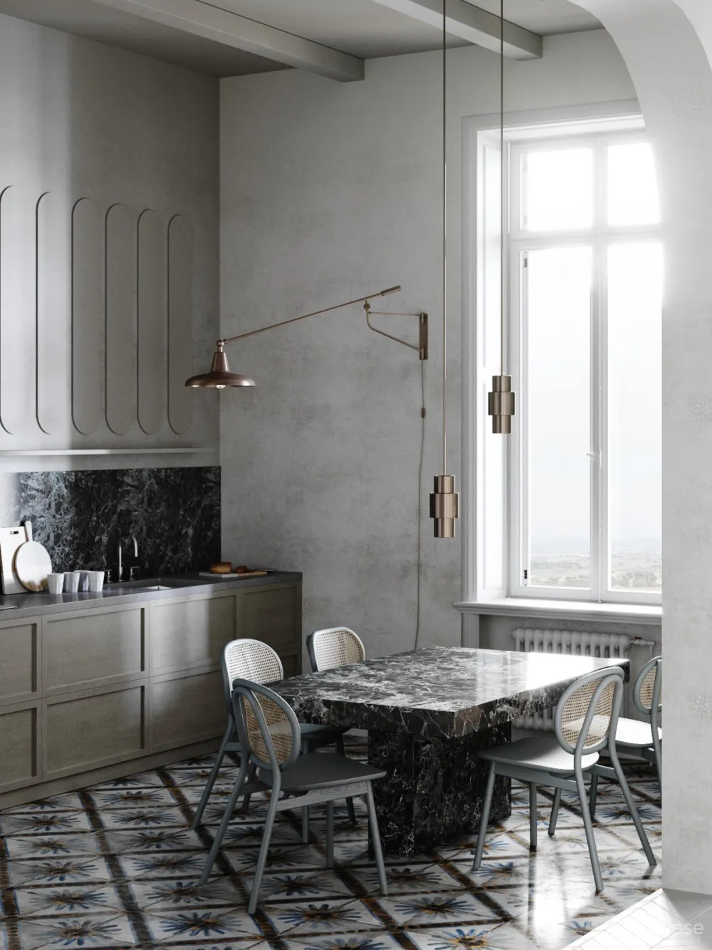 Anastasiia Reznichenko | Italian Apartment , 朴素的极简主义