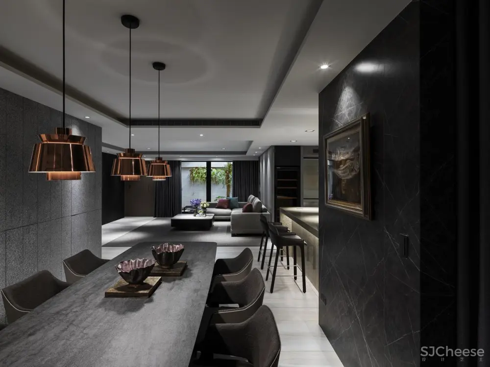 现代风大宅,优雅时尚,质感端庄