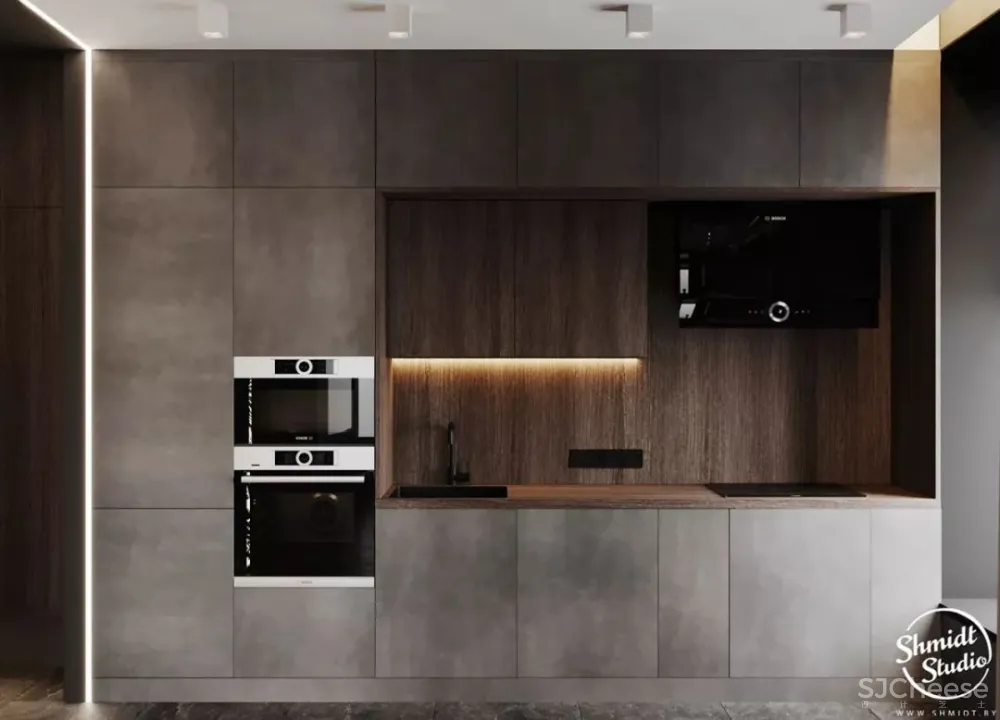 优雅时尚的高级灰 莫斯科轻奢质感住宅 Gennady Shmidt